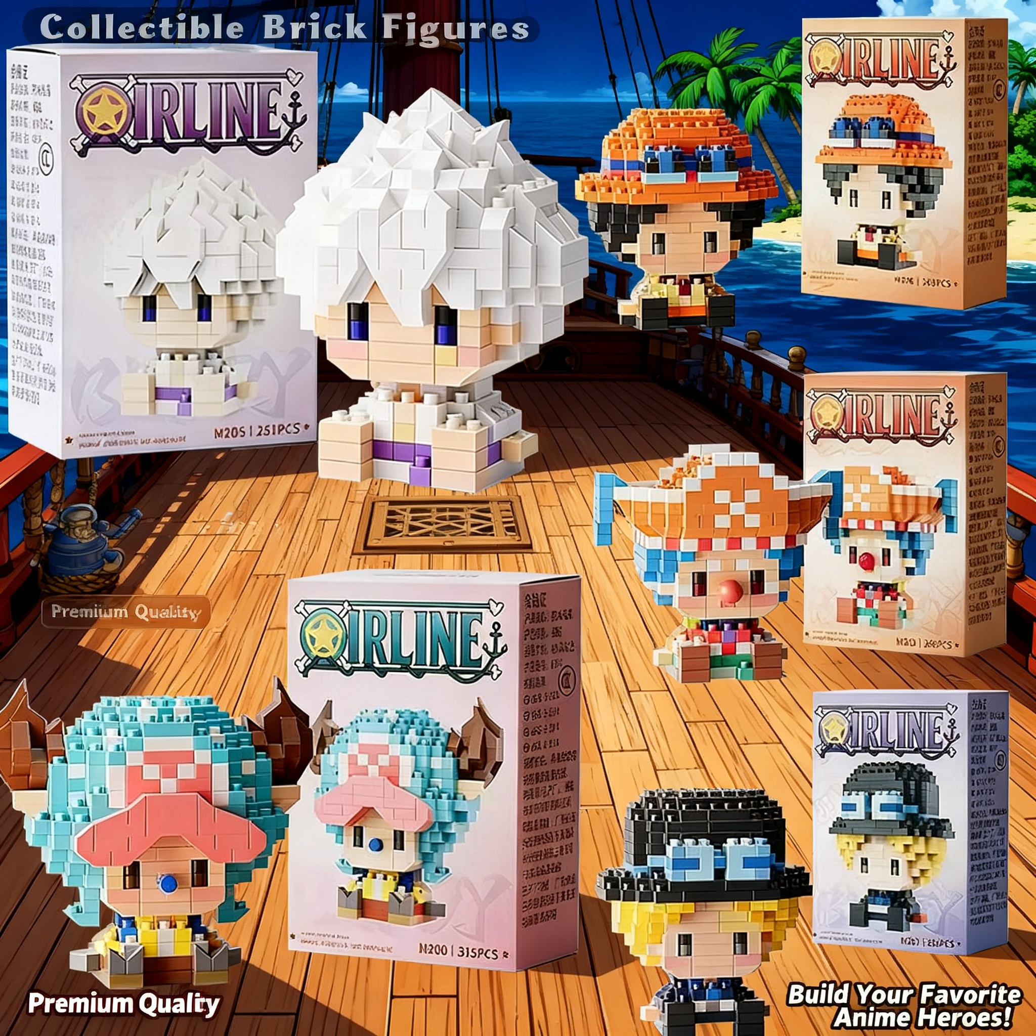 Building Block Mini - One Piece Anime Sun God Nika
