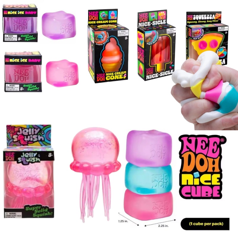Fidget Cube Original - Nee Doh Jellyfish & Cube Squish