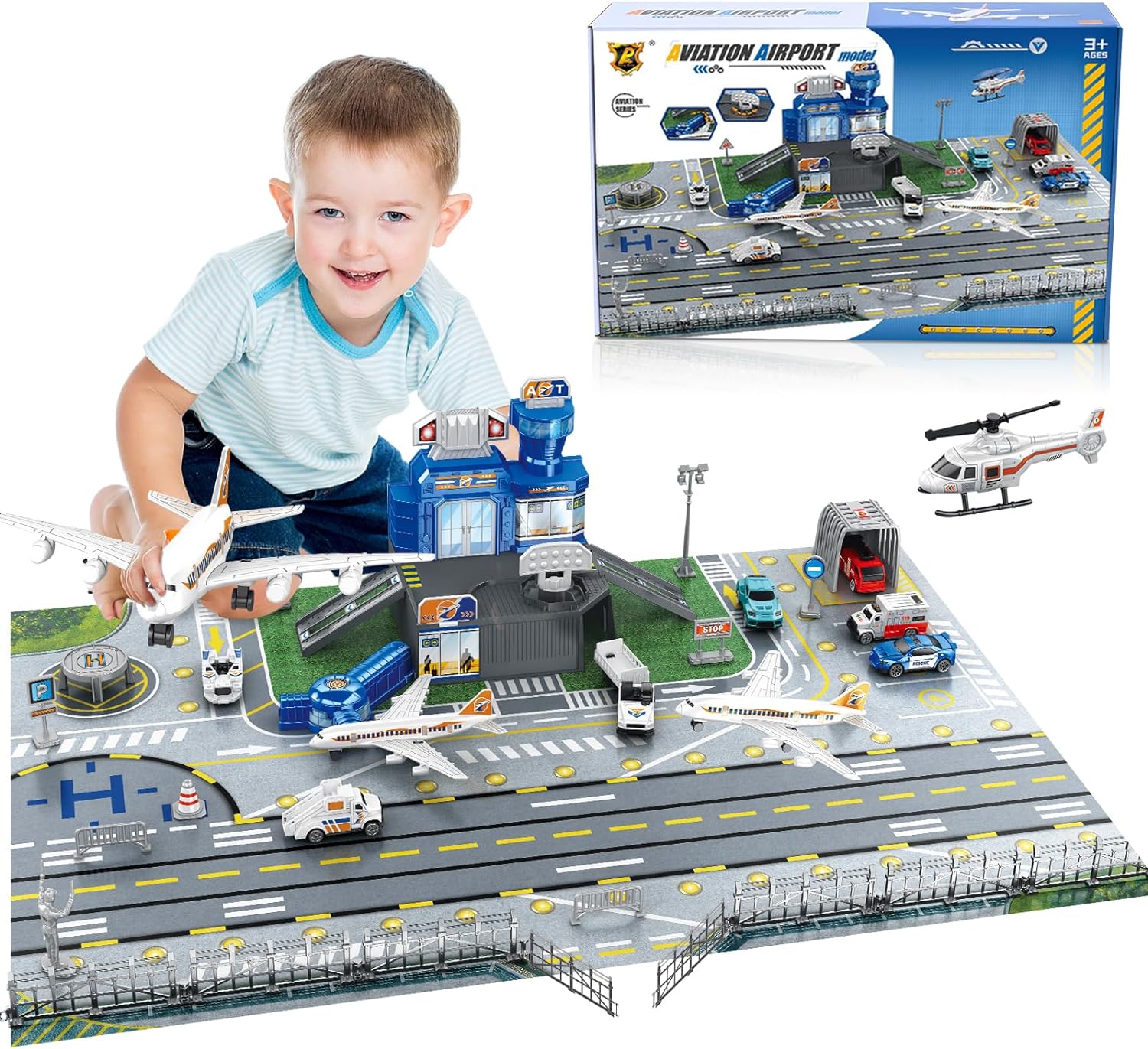 Children's Airport Scene Toy S - Model Airplane Plastic recensione e prezzo