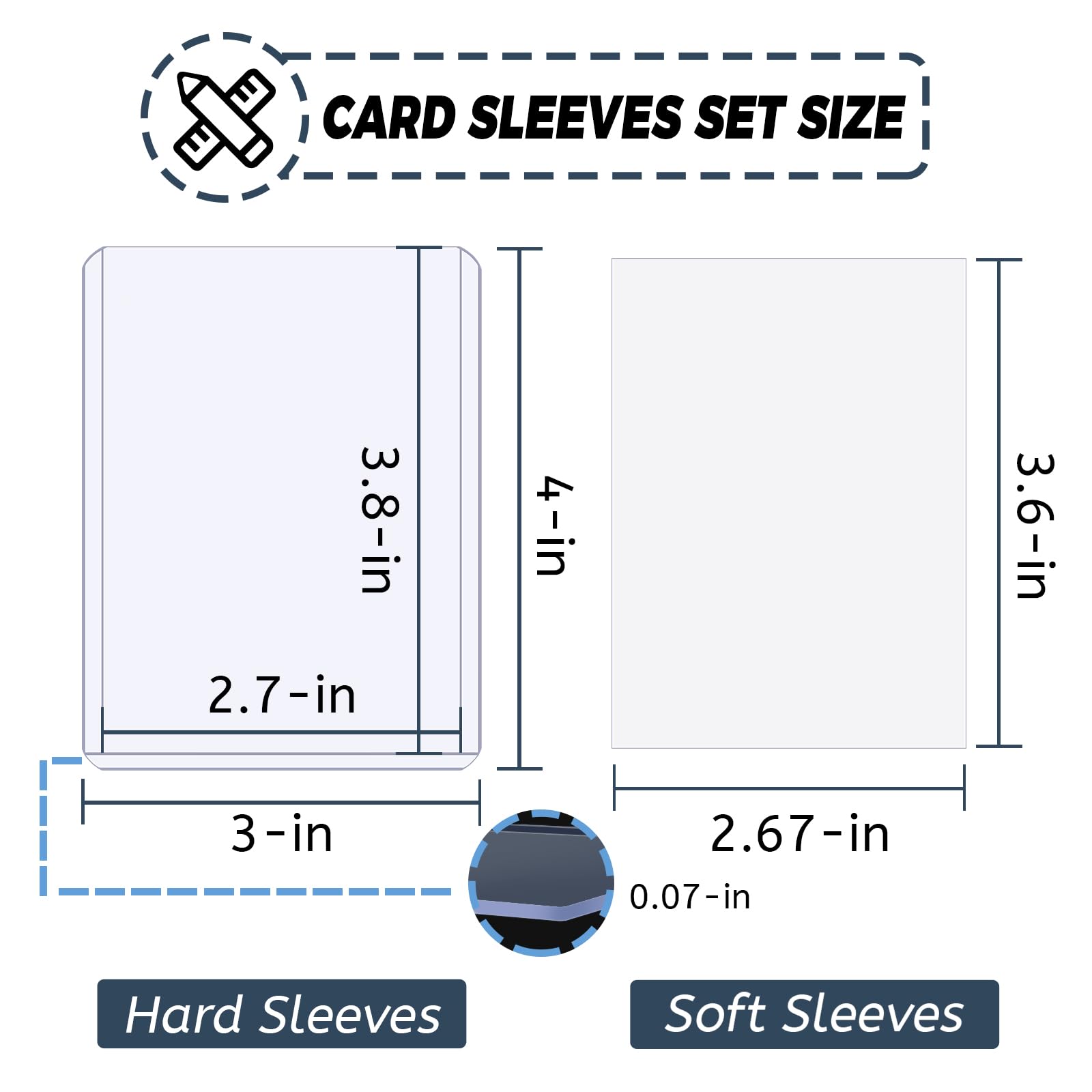 100-300pcs Card Sleeves Hard S - Card Penny Sleeve recensione e prezzo