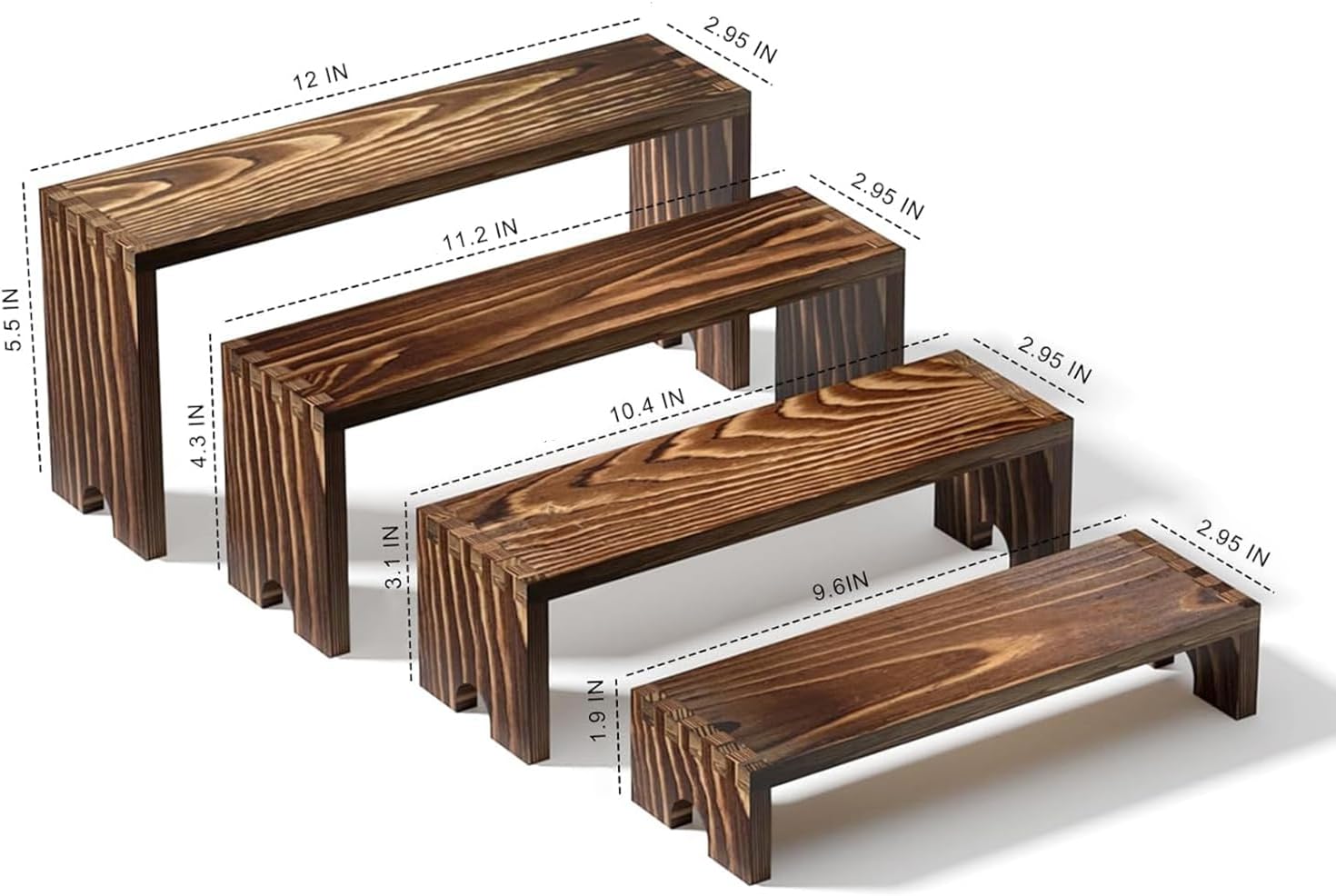 2 Tier Wooden Cupcake Stand Se - Display Risers Set recensione e prezzo