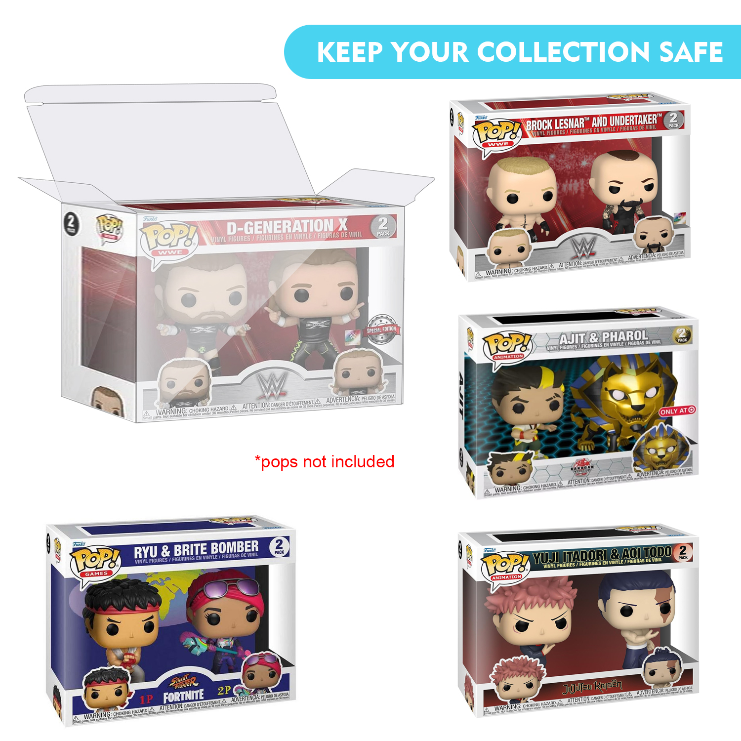 HIGOPLAY 2 in 1 Pack Protectiv - Funko Pop Protector recensione e prezzo