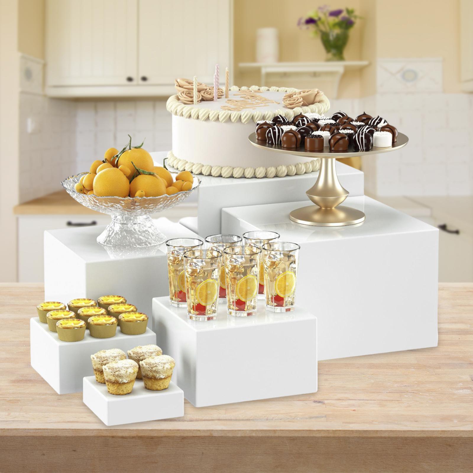 6x Acrylic Buffet Riser Desser - Display Risers Set recensione e prezzo