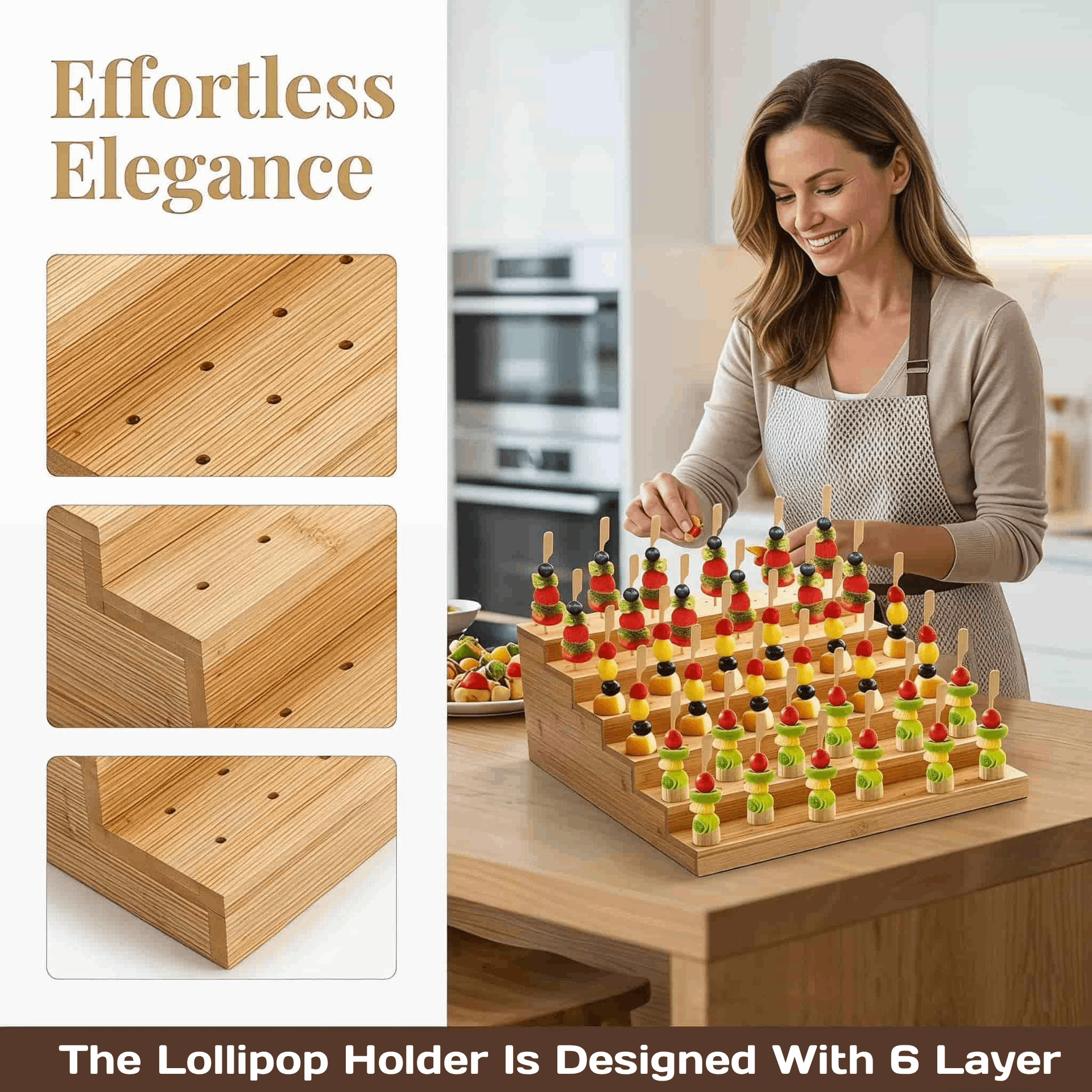 Wood Lollipop Holder Display R - Display Risers Set recensione e prezzo