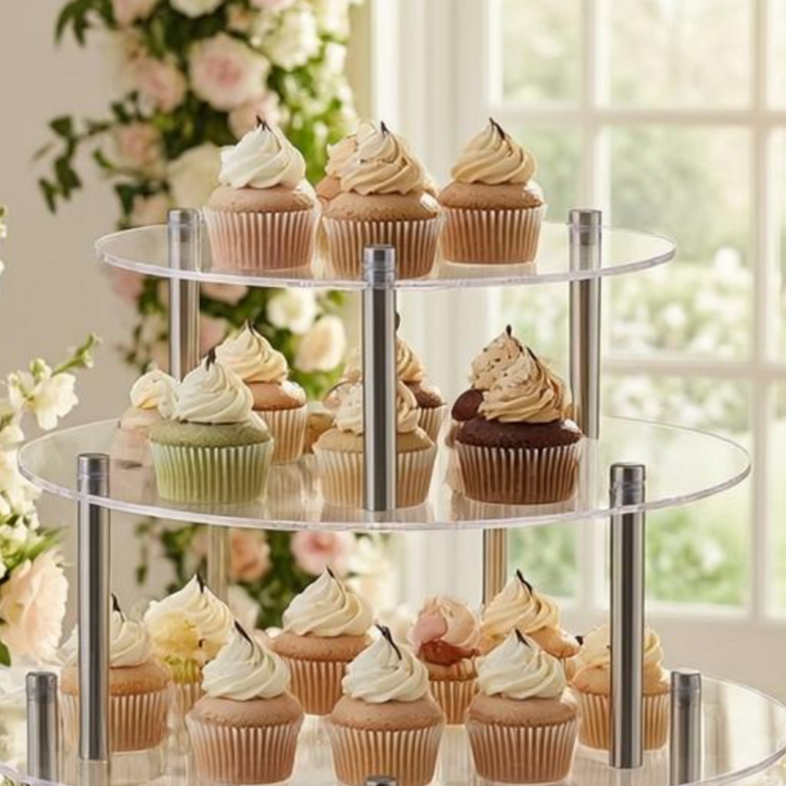 Acrylic Cake Stand Cylindrical - Display Risers Set recensione e prezzo