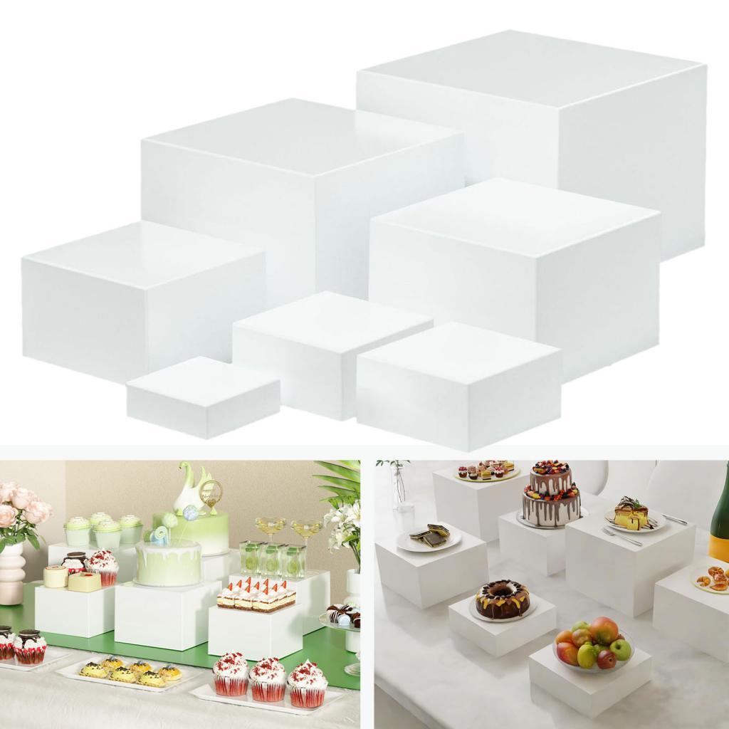 7 Pieces Acrylic Cube Display  - Display Risers Set recensione e prezzo