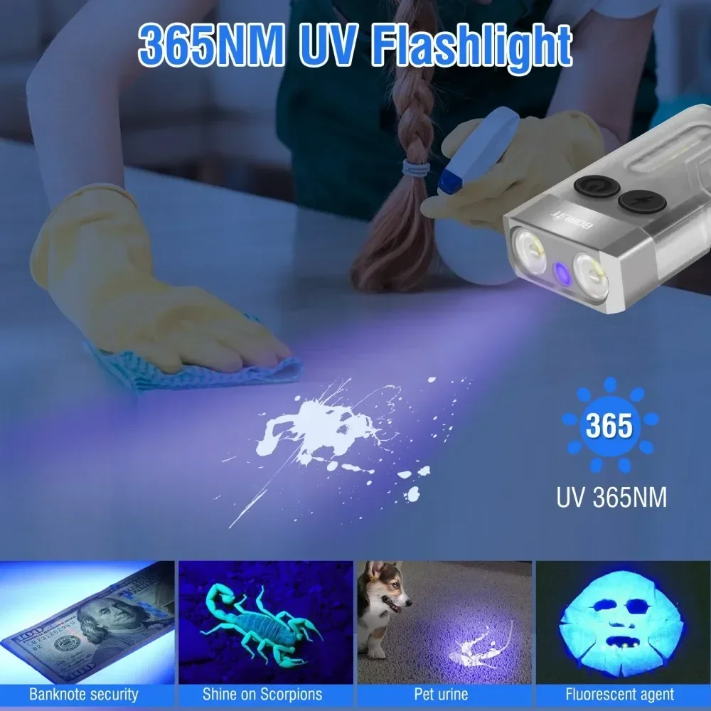 BORUiT V10 Keychain UV LED EDC - Fidget Cube Original recensione e prezzo