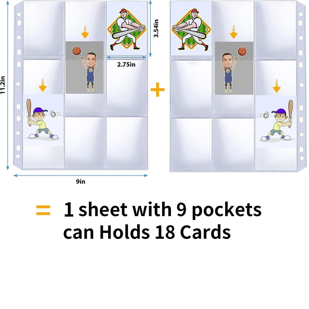 50 Pack 9 Pocket Card Sleeves  - Trading Card Binder recensione e prezzo