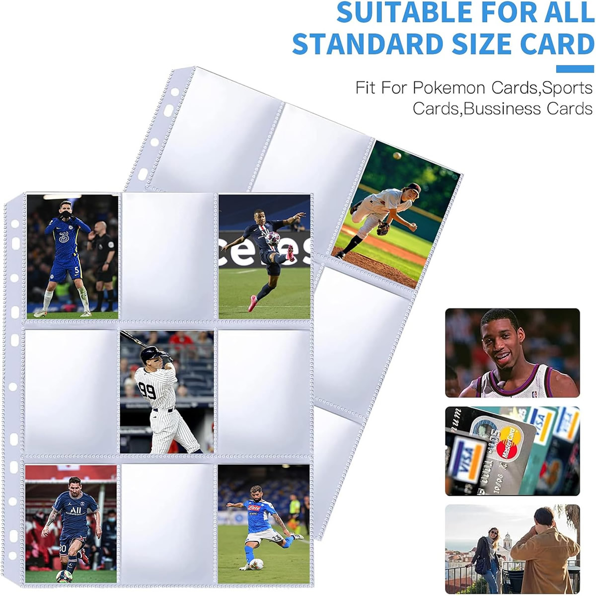 50 Pack 9 Pocket Card Sleeves  - Trading Card Binder recensione e prezzo