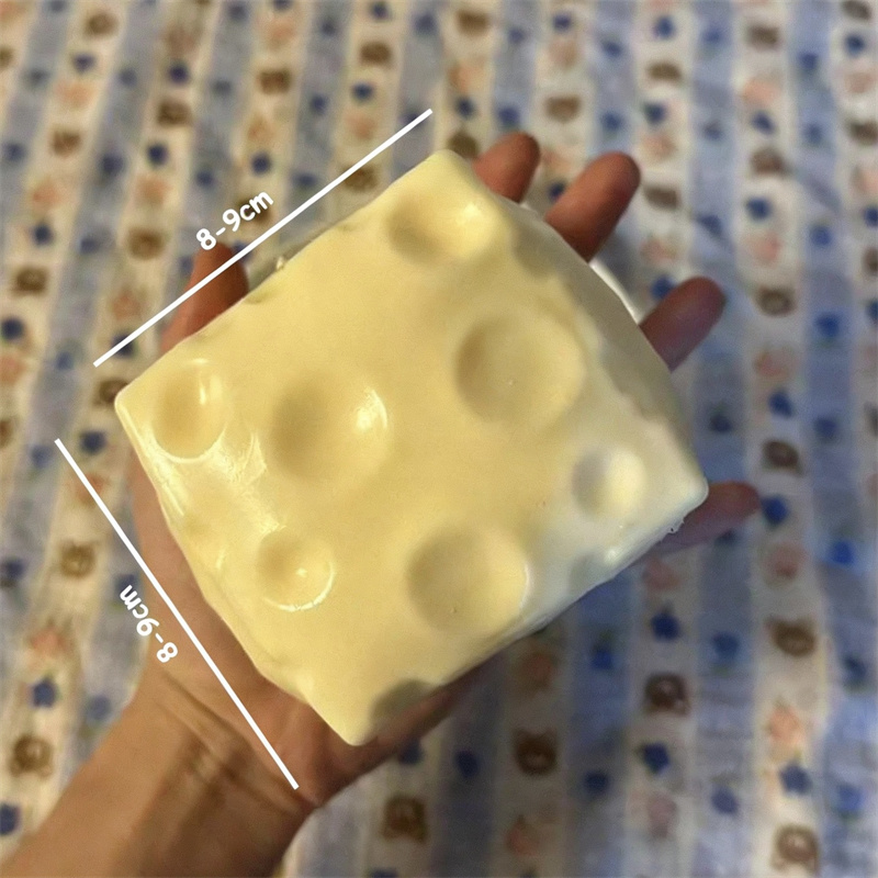 ◔Jumbo Cheese Cube Stress Ball - Fidget Cube Original recensione e prezzo
