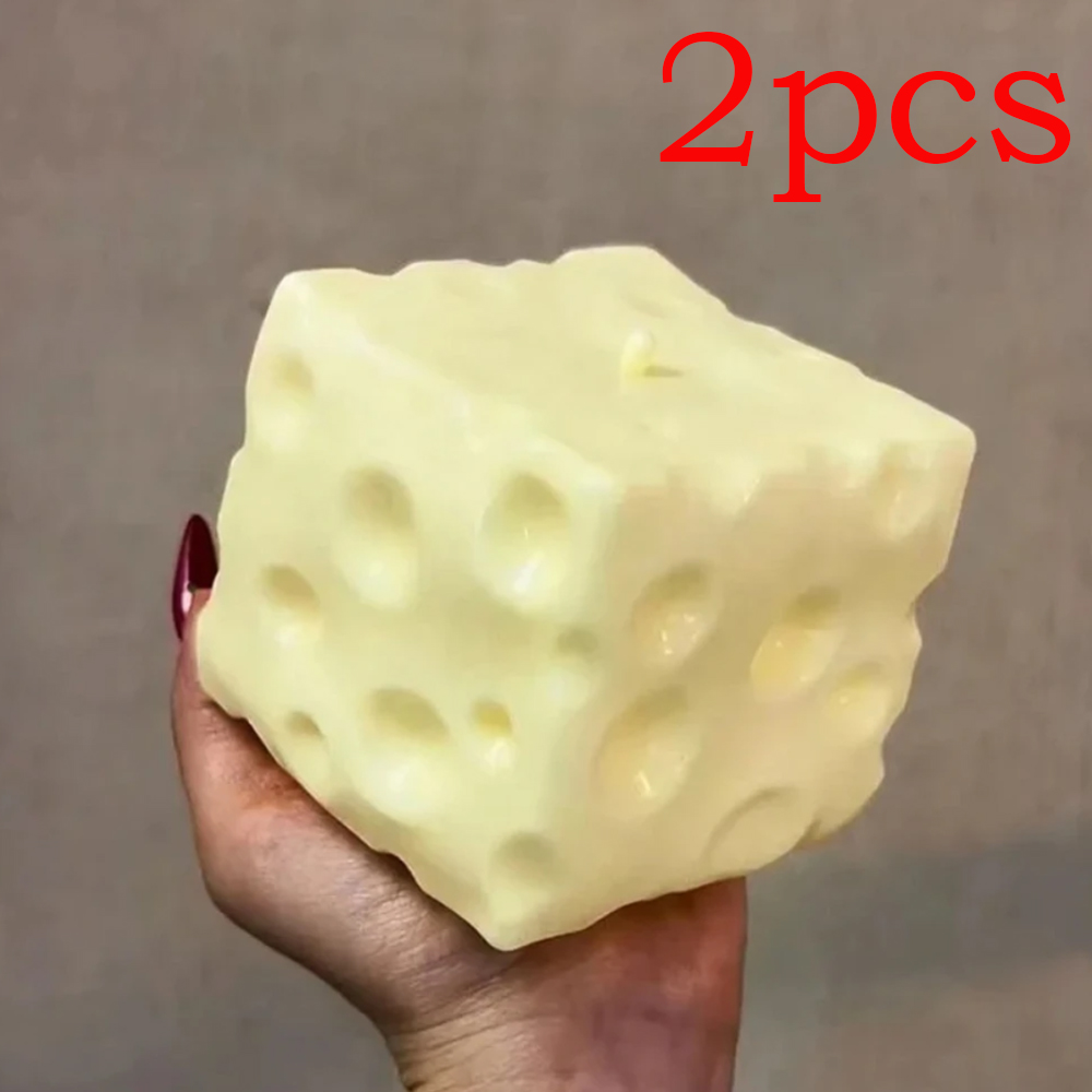 ◔Jumbo Cheese Cube Stress Ball - Fidget Cube Original recensione e prezzo